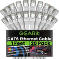 GEARit Cat 6 Ethernet Cable Cat6 Network Patch, Snagless Cord, Internet by GEARit