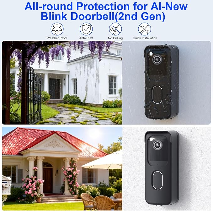 No Drill Doorbell Mount for All-new Blink Video Doorbell Only, Not Block - Image 4