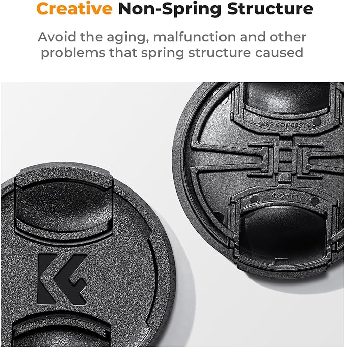K&F Concept 49mm 9-in-1 Center Pinch Lens Cap + Anti-Loss Keeper Leash + - Image 3