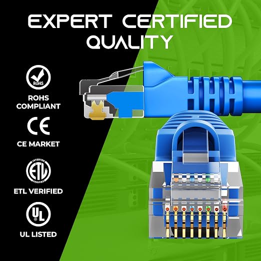 GearIT 10-Pack, Cat5e Ethernet Patch Cable 10 Feet - Image 5