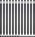 LINFANC 12Pcs Black Stylus Pen for Touchscreen, 2-in-1 High Precision & by LINFANC