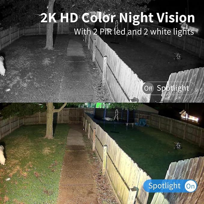 Security Cameras Wireless Outdoor, Battery Powered 2k WiFi Cameras - Image 3