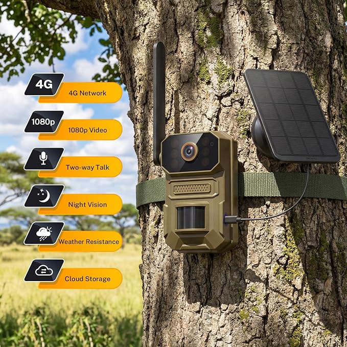 4G LTE Cellular Outdoor Security Camera, 1080p - Image 2