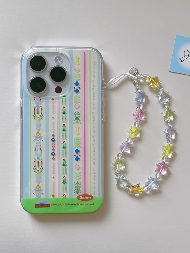 Drawwind Phone Charm Beaded Wristlet Strap Universal Cell Phone Lanyard Cute - Image 3