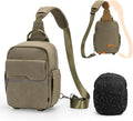 Cwatcun Camera Sling Bag Compact Large Camera Case, Waterproof Canvas Crossbody by FocusonCameraBag