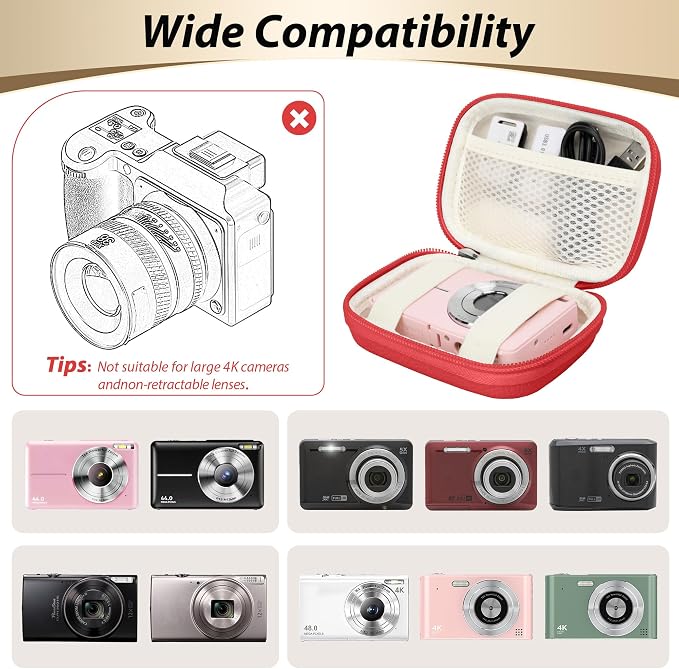 Digital Camera Case for CAMKORY, KODAK PIXPRO FZ45/FZ55, Canon IXUS 285 HS - Image 3