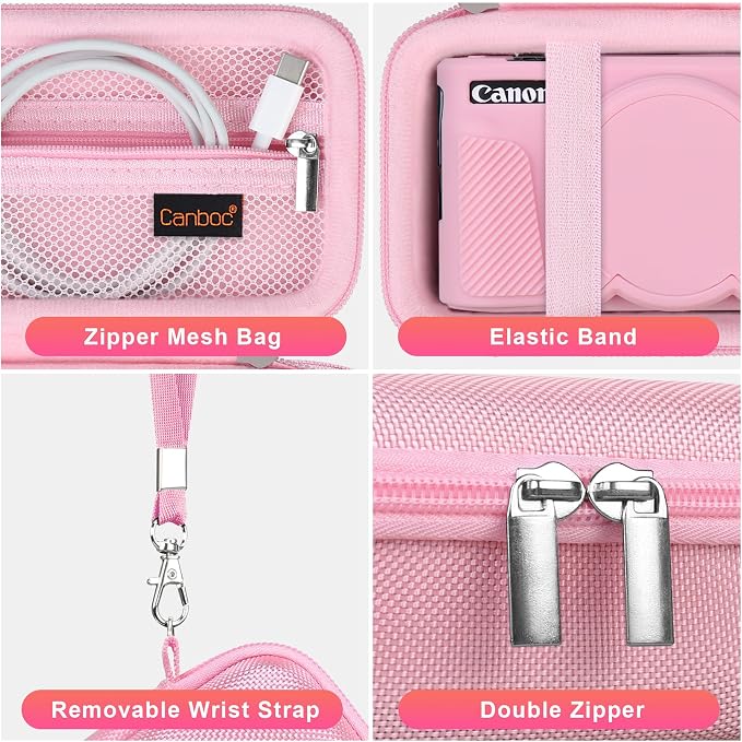 Canboc Case for Canon PowerShot SX740/SX730, Hard Carrying Case + Soft Silicone - Image 5