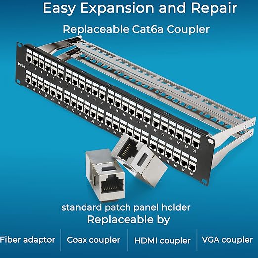 Rapink Patch Panel 48 Port Cat6A - Image 4