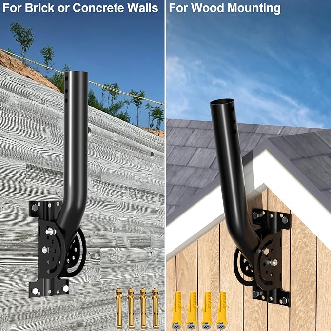 Heavy Duty Antenna Pole Mount, Pole/Wall Mount - Image 6