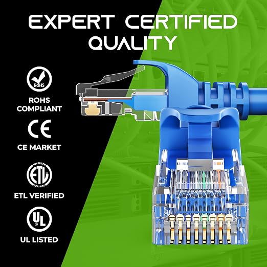 GEARit Cat 6 Ethernet Patch Cable 1.5 ft Blue - Image 7