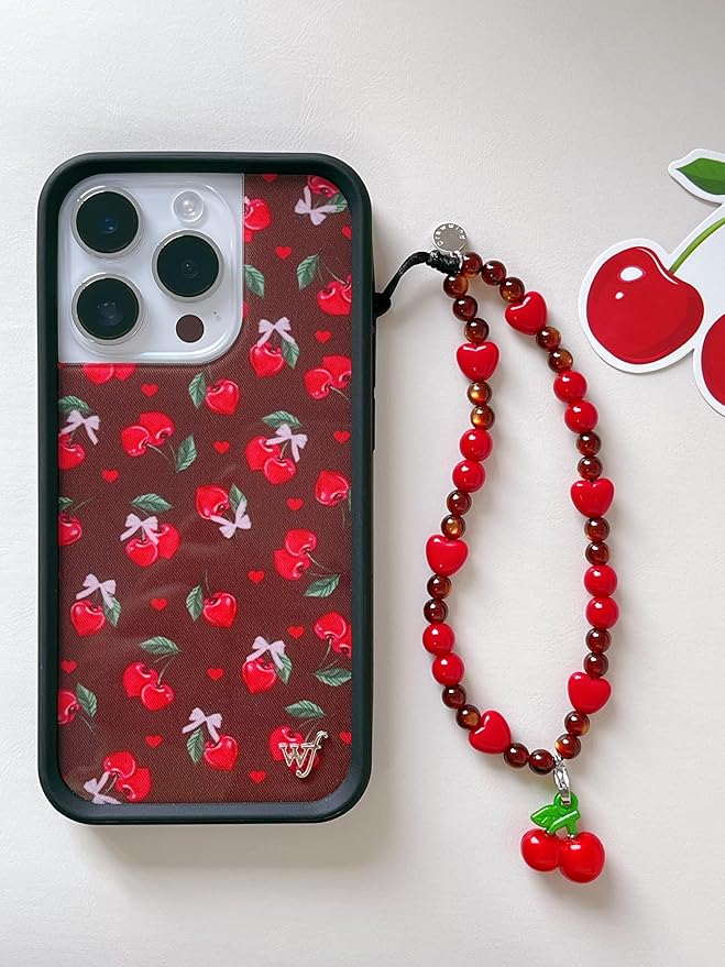 Drawwind Phone Charm Beaded Wristlet Strap Universal Cell Phone Lanyard Cute - Image 2
