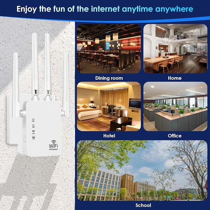 WiFi Extender Signal Booster-2.4GHz 300Mbps WiFi Booster - Image 4