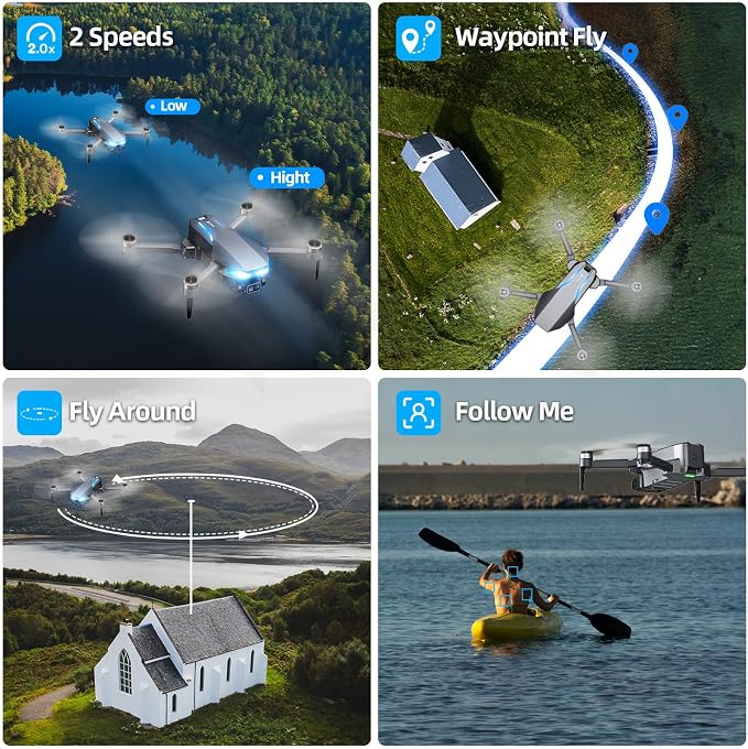 GPS Drone with Camera for Adults, 2K FPV Drone with 4.5" Screen Remote - Image 5