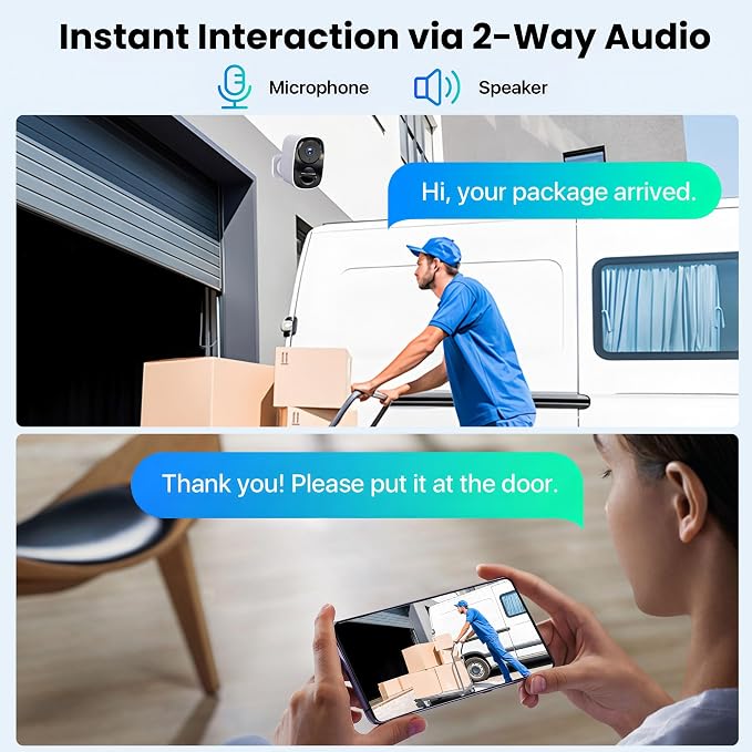 2026 Upgraded 2K Security Cameras Wireless Outdoor, Free Cloud Storage - Image 5