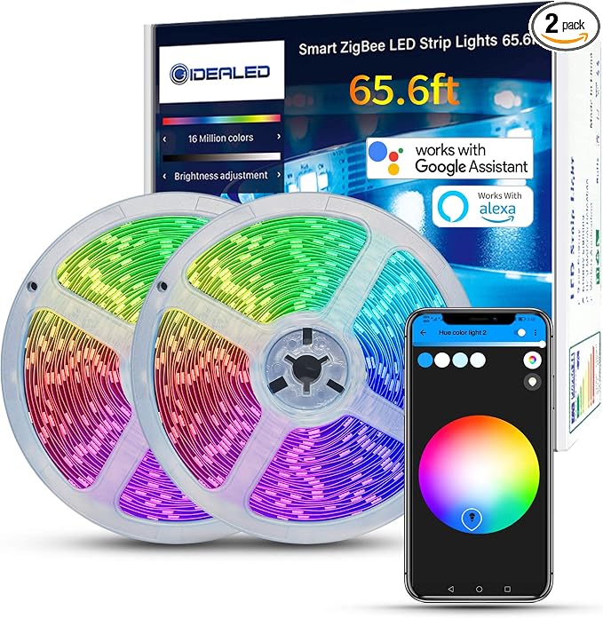 GIDEALED 65.6ft Smart Zigbee LED Strip Lights Kit by GIDEALED