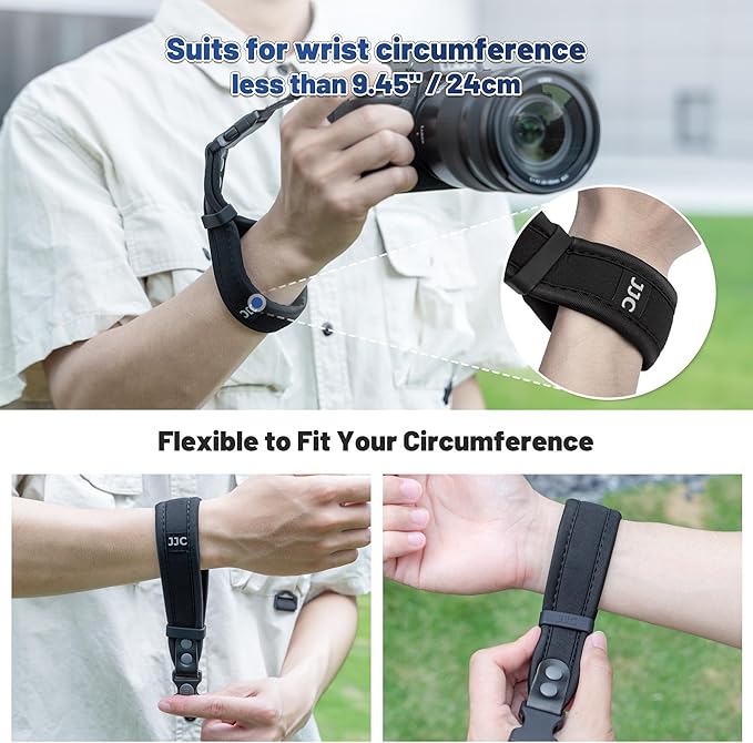 JJC Updated Soft Camera Hand Strap Wrist Strap - Image 2