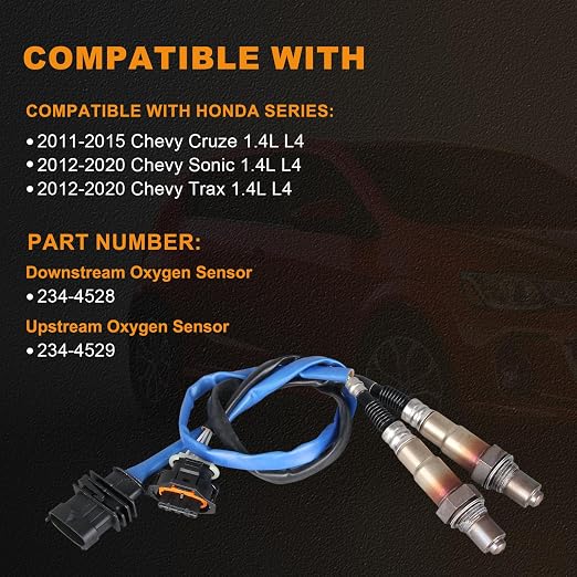 OTO-K 234-4528 234-4529 Upstream Downstream Oxygen O2 Sensor Compatible - Image 2