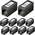 Cable Matters 10-Pack 10Gbps Cat 6 Ethernet Coupler in Black, Compatible by CableMatters