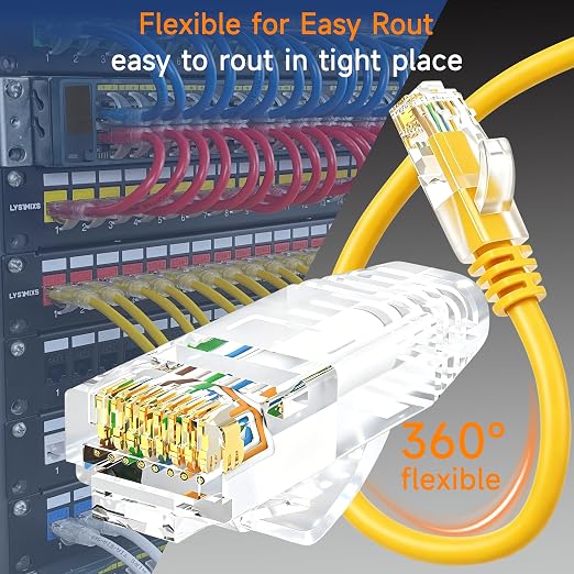 Cat6 Ethernet Patch Cable 2 ft, Cat6 Patch Cable - Image 3