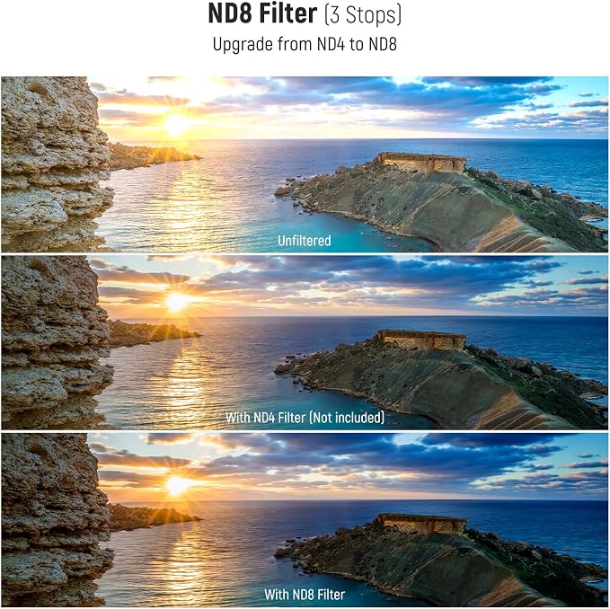 NEEWER 67mm UV/CPL/ND Lens Filter Kit, UV Protection + Circular Polarizing + - Image 4