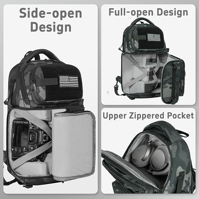 TORIBIO Camera Sling Bag, DSLR/SLR/Mirrorless Camera Bag - Image 3