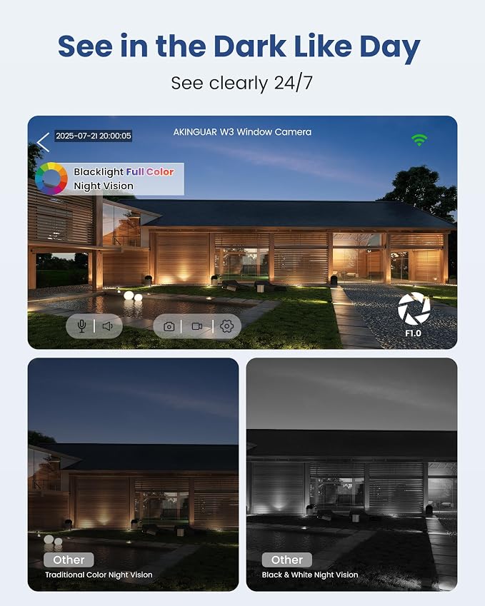 2K Window Camera, WiFi 6 Indoor Camera - Image 6