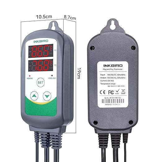 Inkbird ITC-308 Digital Temperature Controller 2-Stage Outlet Thermostat - Image 3