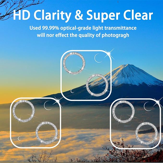 Dengduoduo 3 Pack Tempered Glass Camera Lens Protector - Image 3