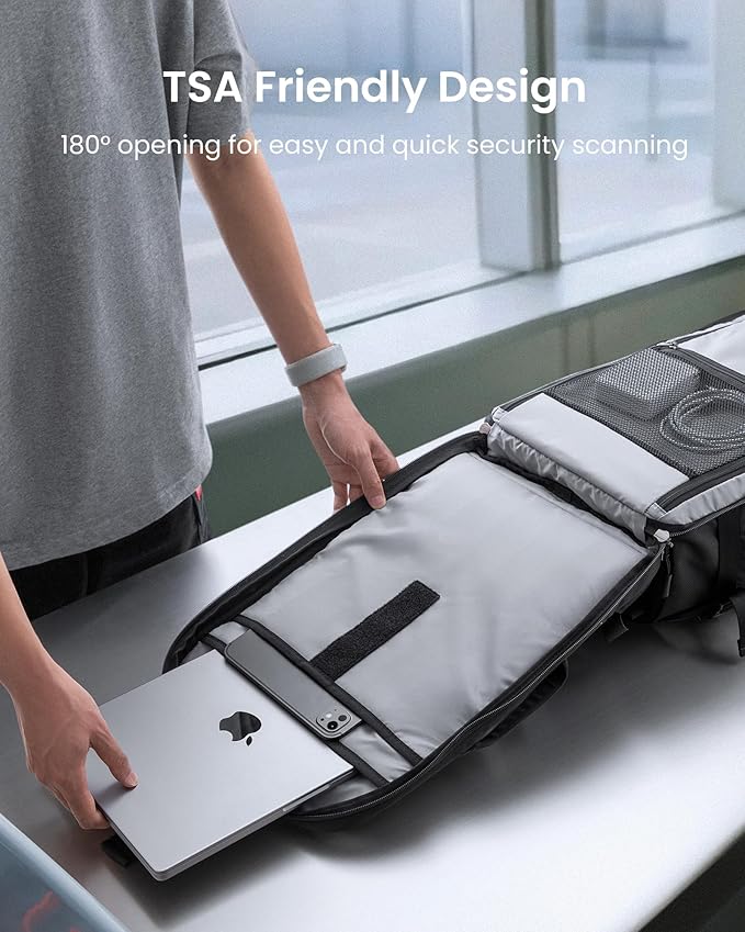tomtoc Travel Backpack 40L, TSA Friendly Flight Approved Carry-on Luggage Hand - Image 5