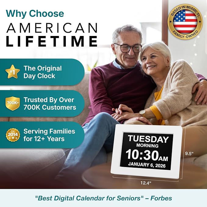 American Lifetime New 2026 Dementia Clock Large - Image 3