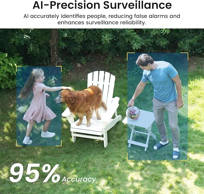 aosu Solar Security Cameras Wireless Outdoor, 4-Cam Kit, 2K QHD Home Security - Image 7