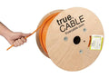 TRUE CABLE Cat6A Riser, Bulk Ethernet Cable, 23AWG Solid Bare Copper, by trueCABLE
