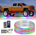 Nilight 4PCS 17.5inch Wheel Ring Lights Deram Color by Nilight