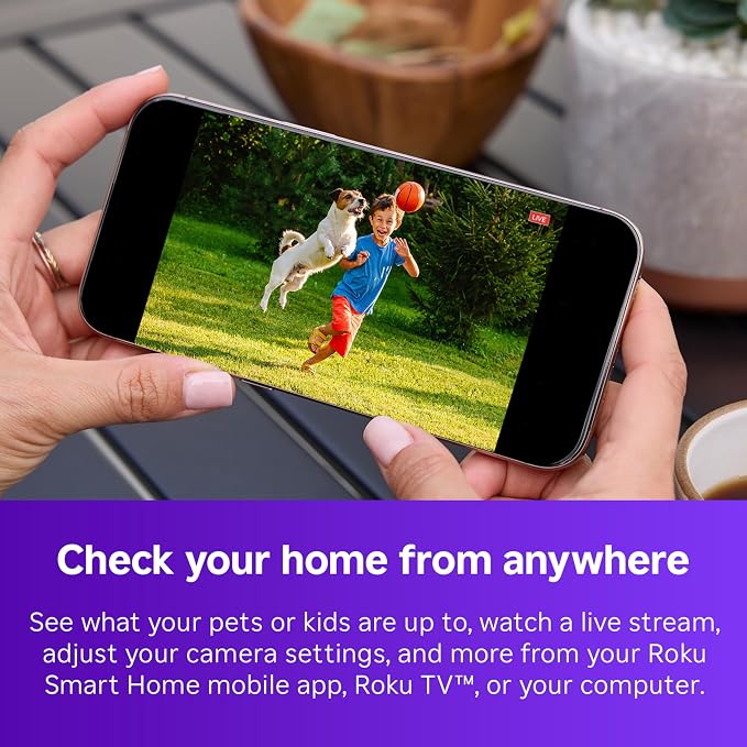 Roku Wireless Battery Security Camera 2025, Indoor/Outdoor Weather‑Resistant - Image 2