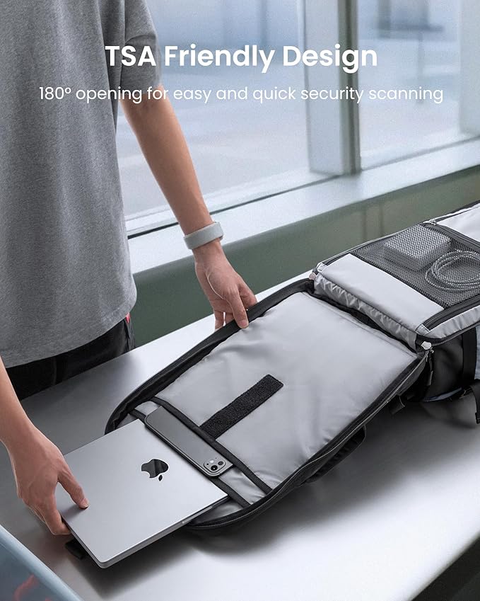 tomtoc Travel Backpack 28L, TSA Friendly Flight Approved Carry-on Luggage - Image 5