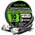GEARit Cat6 Outdoor Ethernet Cable 23AWG Pure Copper, Waterproof, Direct Burial by GEARit