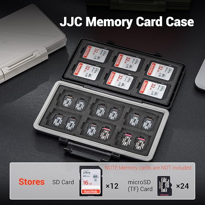 Green 36 Slots Memory Card Case Water-Resistant Anti-Shock Memory Card Wallet - Image 3