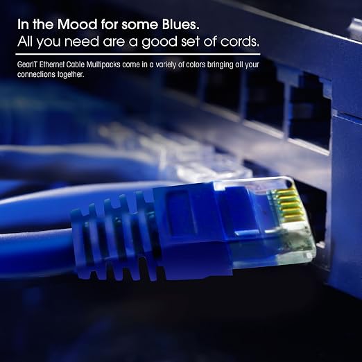 GEARit Cat 6 Ethernet Patch Cable 35 ft Blue - Image 9