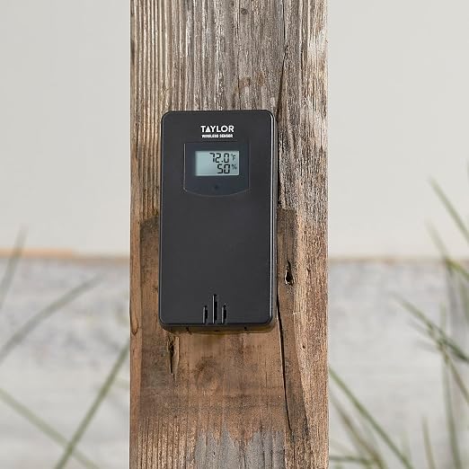 Taylor Digital Wireless Deluxe Indoor Outdoor Thermometer, Weather Station - Image 7