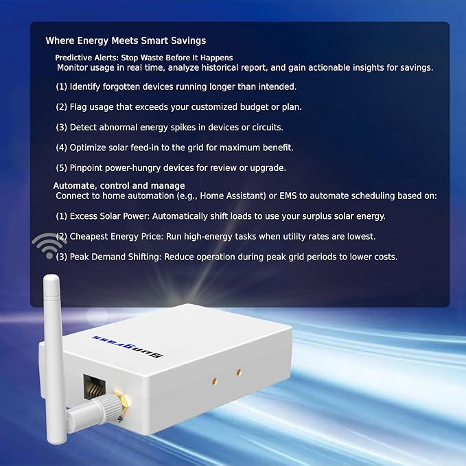 20 Circuit Home Energy Monitor, Real Time Electricity Usage & Power Consumption - Image 2