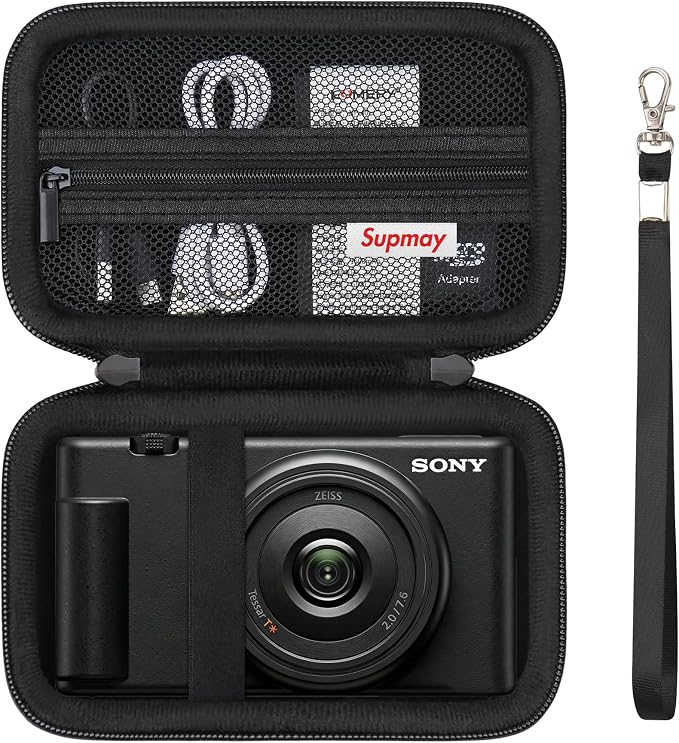 Hard Travel Case for Sony ZV-1F / ZV-1 / ZV-1 II Digital Camera, Vlogger Camera by Supmay
