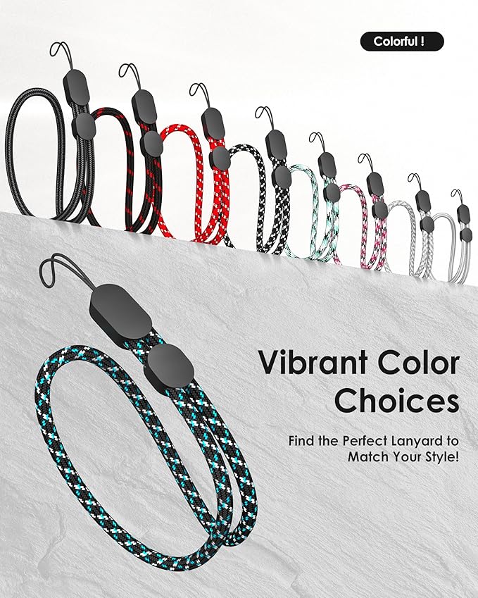 Avorast Hand Wrist Strap Lanyard, 6 Pack Adjustable Colorful Nylon Hand Wrist - Image 6