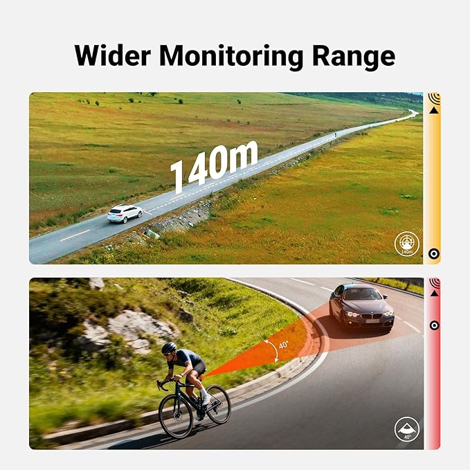 COOSPO TR70 Bike Radar Tail Light, Alerts - Image 2