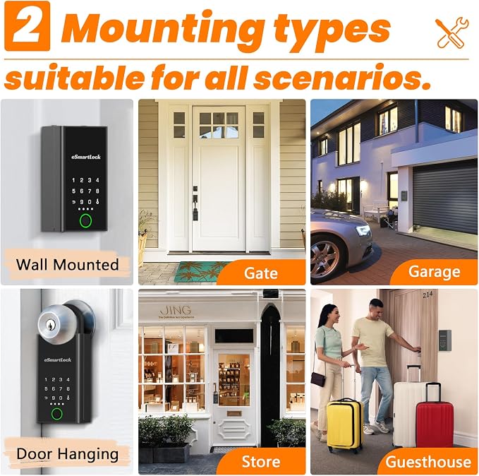 Eseesmart Smart Key Lock Box, APP Control, Fingerprint and Passcode Unlock - Image 7