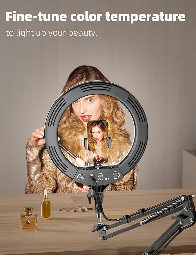 Ring Light Overhead Phone Mount, CRI Max 96 Professional - Image 3