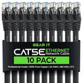 GearIt 10-Pack, Cat5e Ethernet Patch Cable 10 Feet by GEARit