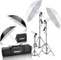 EMART Umbrella Photography Lighting Kit, 200/700W Bulbs, Soft Light Continuous by EMART