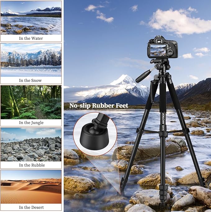 JOILCAN Tripod Camera Tripods, Heavy Duty Cameras Tripod Stand, Professional - Image 6