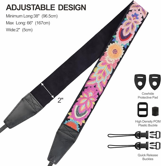 Padwa Lifestyle Colorful Knit Camera Strap - Image 6