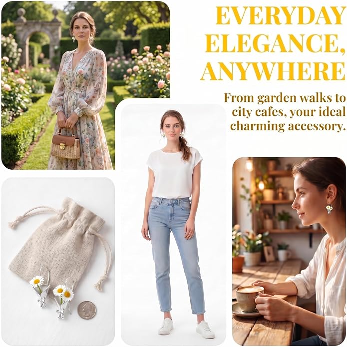 Wearable Flower Vase Necklace for Women, DIY Flower Bouquet Pendant Floral - Image 4
